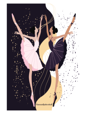 Hausaufgabenheft Ballerinas