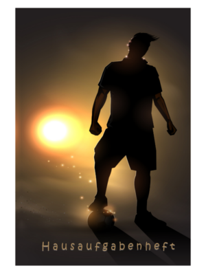 Hausaufgabenheft Fußballer
