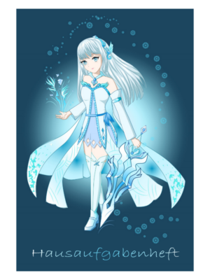 Hausaufgabenheft - Mangagirl Kriegerin