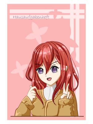 Hausaufgabenheft - Mangagirl Peace