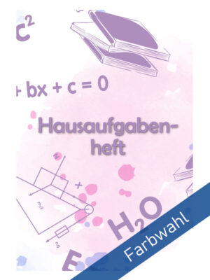 Hausaufgabenheft Naturwissenschaften (lila)