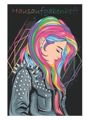 Hausaufgabenheft Rockergirl