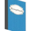 Rezeptbuch "gepunktet", blau