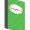 Rezeptbuch "gepunktet", grün