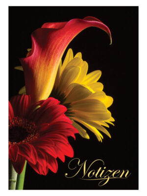 Notizbuch - Gerbera und Calla