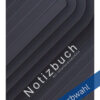 Notizbuch - Oval (Schwarz) Farbwahl