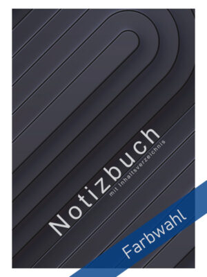 Notizbuch - Oval (Schwarz) Farbwahl
