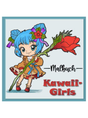 Malbuch Kawaii-Girls