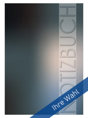 Notizbuch blau metallic
