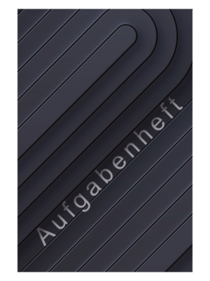 Aufgabenheft Modern Schwarz