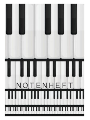 Notenheft Klaviertasten